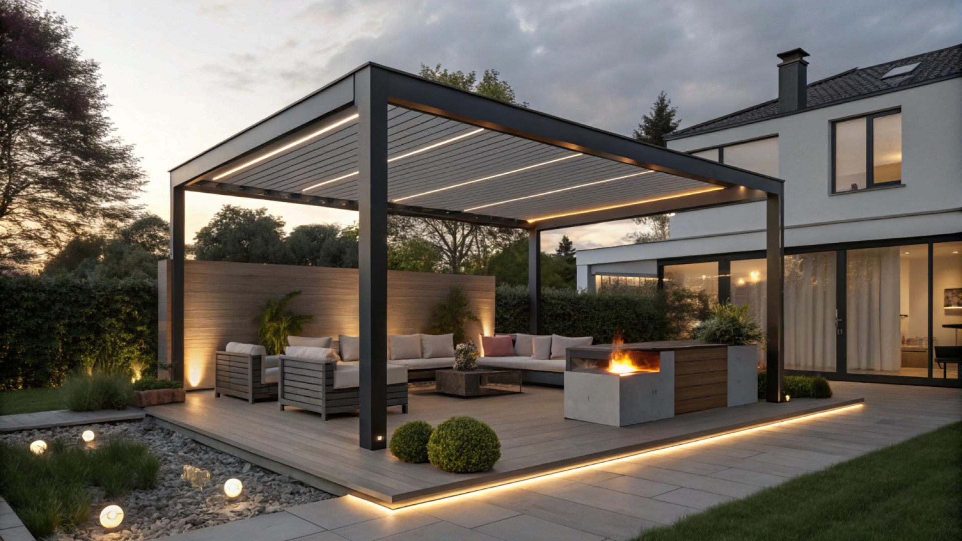 Profiter de sa terrasse malgré la météo à Troyes grâce à une pergola adaptée